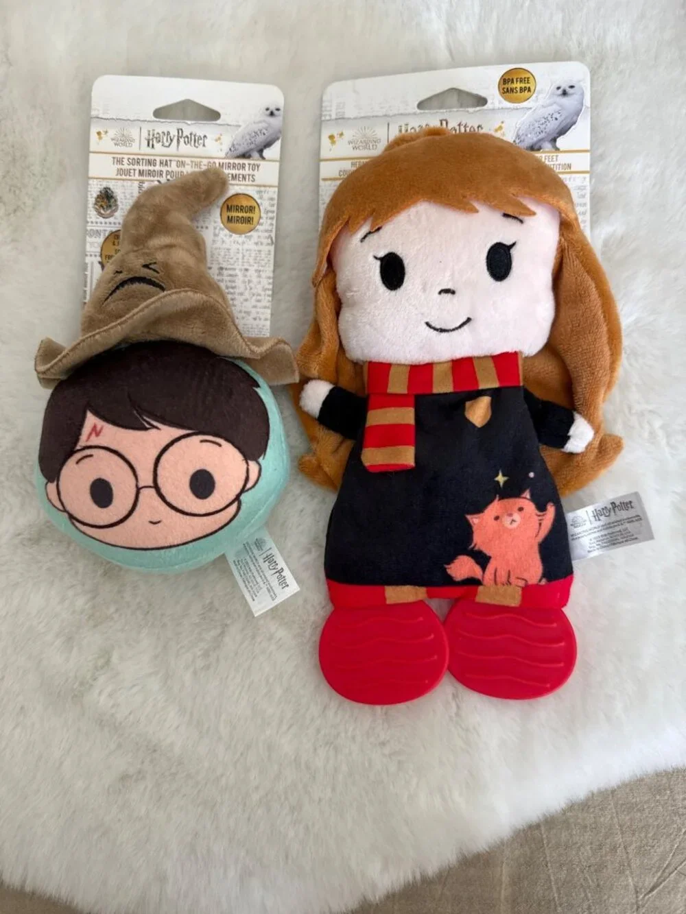 HARRY POTTER Baby Set of 2 Crinkle Teether & Mirror Toy NEW! - Picture 1 of 3